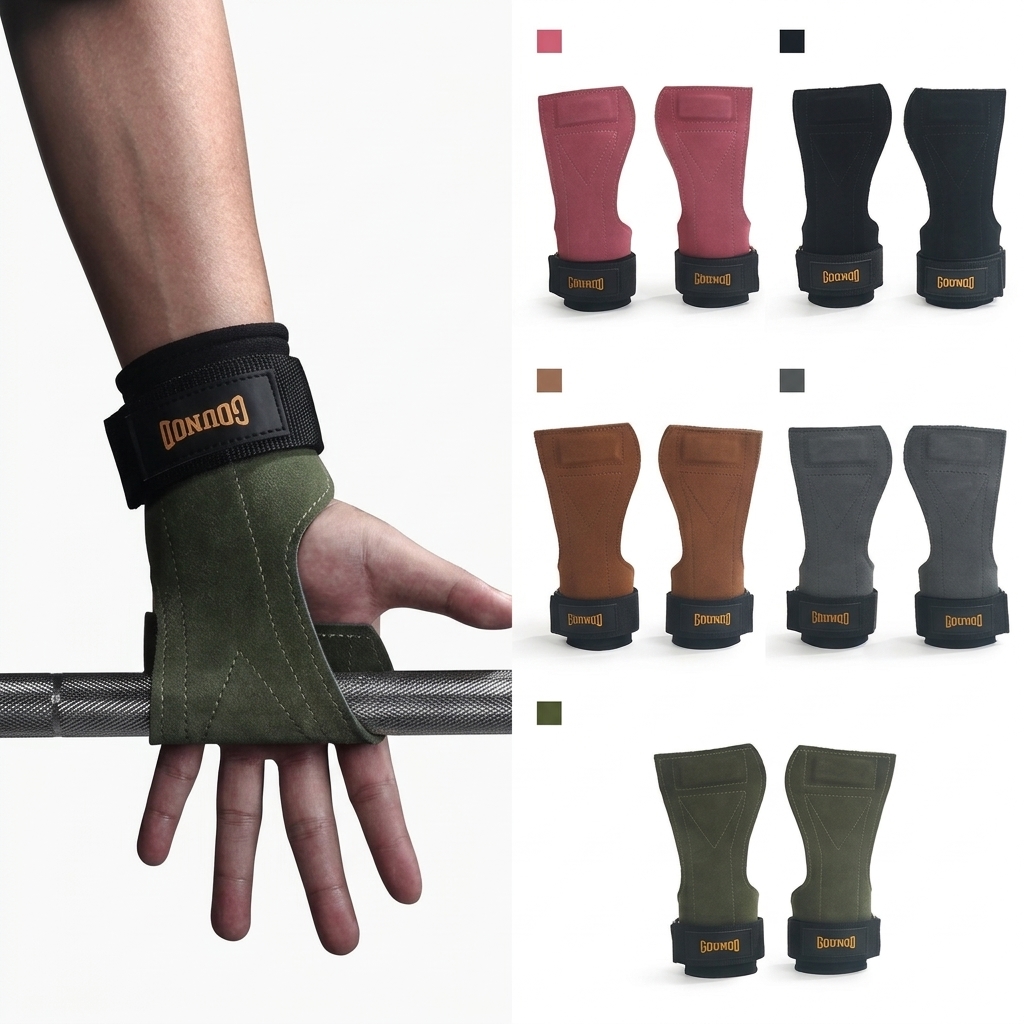1 Pair Genuine Leather Gym Wri - Wrist Wraps recension och pris