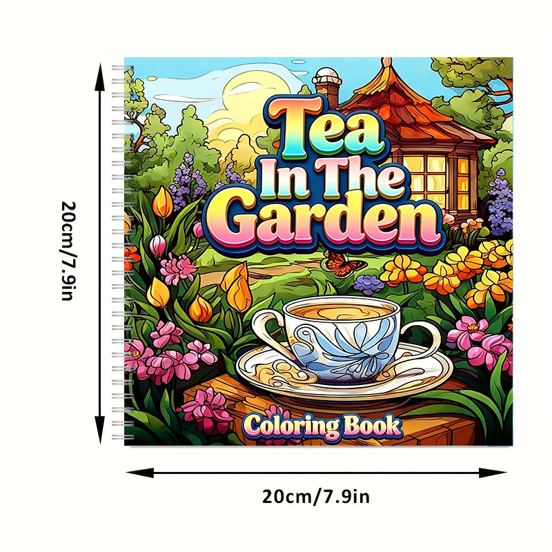 Tea In The Gardens Coloring Bo - Chalk Bag recension och pris